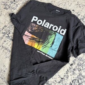 Black Polaroid Graphic Tee - See what develops | Old Navy